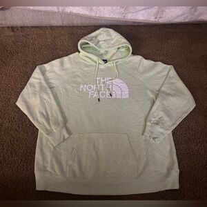 The North Face Pale Green Pullover Hoodie with Logo